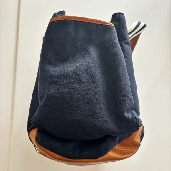 Baby K’tan Navy Canvas Diaper Bag Tote Insulated Bottle Pocket Paci Pouch - Picture 6 of 11